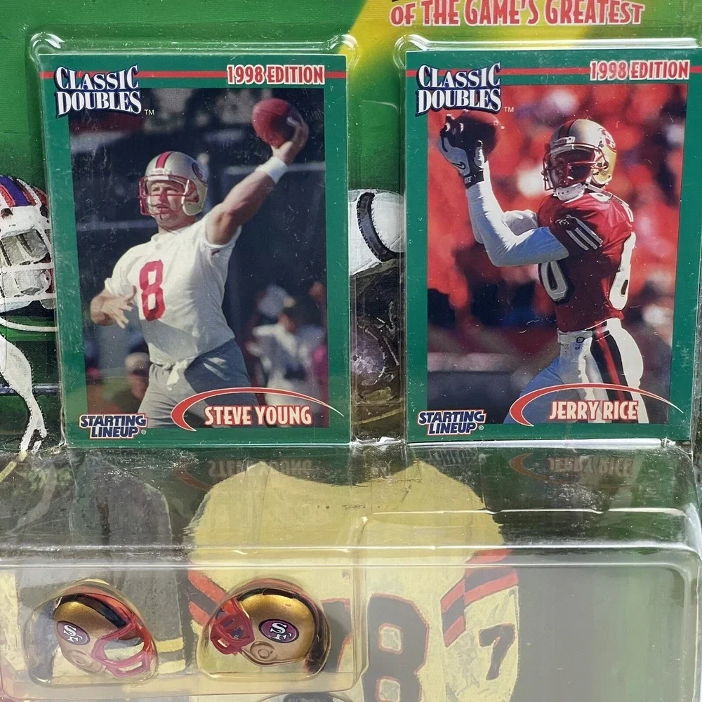 Kenner Starting Lineup Steve Young & Jerry Rice 1998 Series Classic Doubles